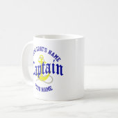 Mug Capitaine de bateau et ancre (Devant gauche)