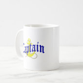 Mug Capitaine de bateau et ancre (Devant gauche)