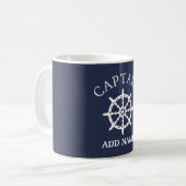 Mug Capitaine de bateau (personnalisez Name de (Devant gauche)