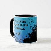 Mug Capitaine de ce naufrage (Devant gauche)