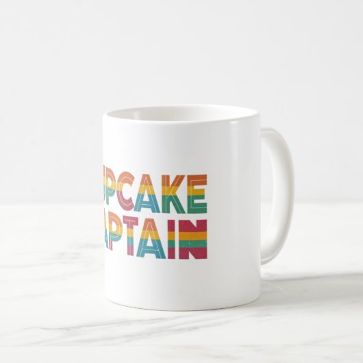 Mug "Capitaine de Cupcake." (Devant droit)