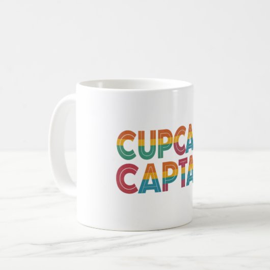 Mug "Capitaine de Cupcake." (Devant gauche)