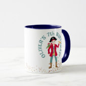 Mug Capitaine de la fête d'anniversaire du navire pira (Devant droit)