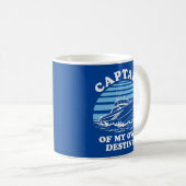 Mug Capitaine De Ma Propre Destinée | Devis de navigat (Devant droit)