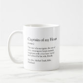 Mug Capitaine de My Heart Photo Husband Cadeau (Gauche)