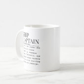 Mug Capitaine de navire (Devant gauche)