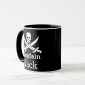 Mug Capitaine de pirate personnalisé (Devant gauche)