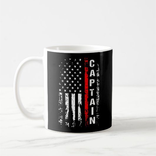 Mug Capitaine de pompier Shirt Pompier Capitaine Chi (Gauche)