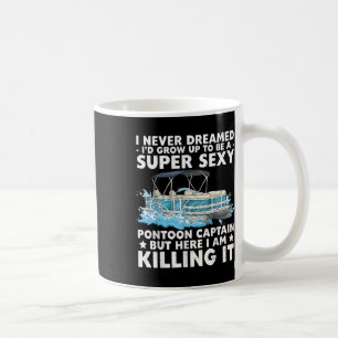 Mug Capitaine de ponton drôle hommes femmes bateau à m