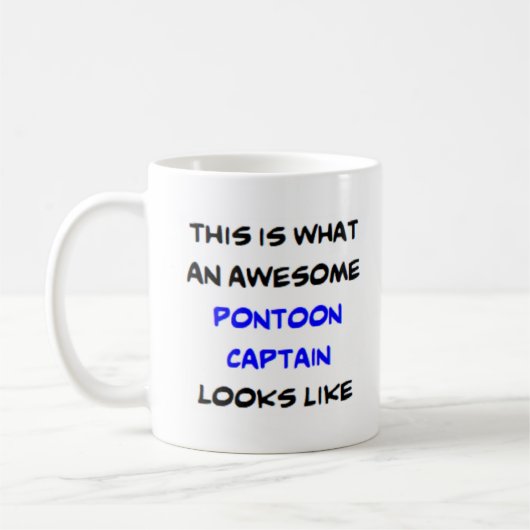 Mug capitaine de ponton, génial (Gauche)