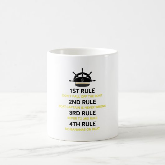 Mug Capitaine drôle Gift Boating Boat Owner de bateau (Centre)