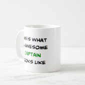 Mug capitaine, génial (Devant gauche)