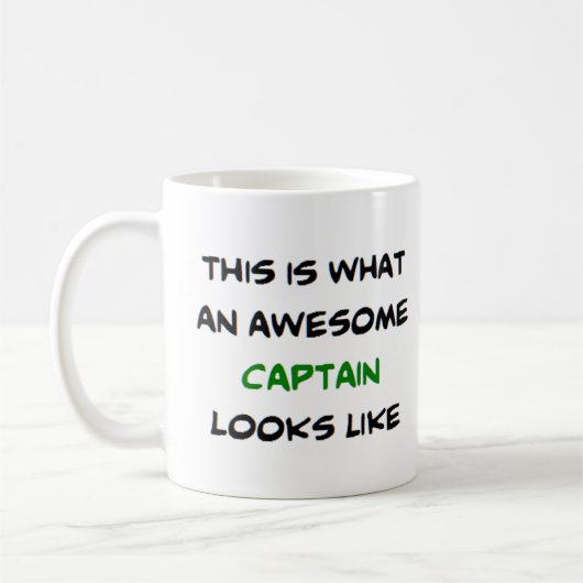 Mug capitaine, génial (Gauche)