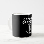 Mug Capitaine Grand-père ! Bateau et voile S (Devant gauche)