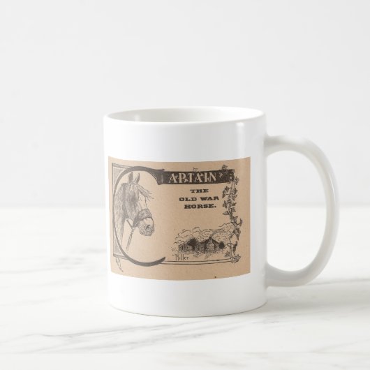 Mug Capitaine Le Cheval De L'Ancien Guerre (Droite)