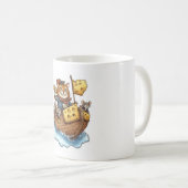 Mug Capitaine Meowbeard - Funny Pirate Cat Graphic (Devant droit)