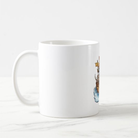 Mug Capitaine Meowbeard - Funny Pirate Cat Graphic (Gauche)