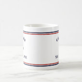 Mug Capitaine nautique Ancre votre nom dans la boue en (Centre)