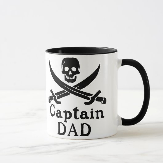 Mug Capitaine Papa - Classique (Droite)