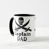 Mug Capitaine Papa - Classique (Devant gauche)