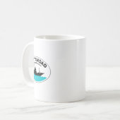 Mug Capitaine Papa Mon Bateau Réglemente Drôle Proprié (Devant gauche)