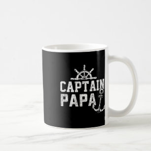 Mug Capitaine Papa Ponton Bateau Pêche Lac Voile
