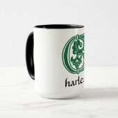 Mug Capitale décorative botanique médiévale C (Devant gauche)