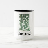 Mug Capitale décorative botanique médiévale E (Centre)