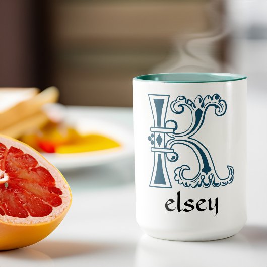 Mug Capitale décorative botanique médiévale K