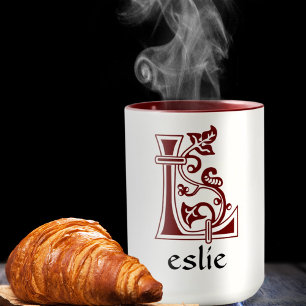 Mug Capitale décorative botanique médiévale L