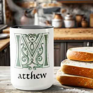 Mug Capitale décorative botanique médiévale M