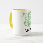 Mug Capitale décorative botanique médiévale T (Devant gauche)