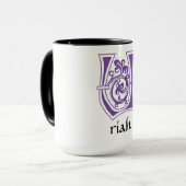 Mug Capitale décorative botanique médiévale U (Devant gauche)
