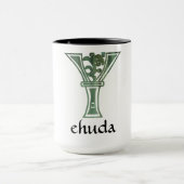 Mug Capitale décorative botanique médiévale Y (Centre)