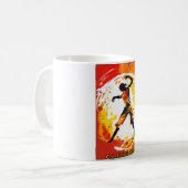 Mug Capoeira dynamique Art Abstrait moderne du Brésil (Devant gauche)