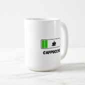 Mug Cappuccino Typographie minimale Café (Devant droit)
