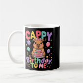 Mug Cappy Birthday To Me Cute Capy Capybara Birthday G (Gauche)