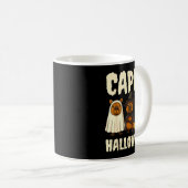 Mug Cappy Halloween Funny Capybara Ghost Witch Pumpkin (Devant droit)