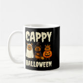 Mug Cappy Halloween Funny Capybara Ghost Witch Pumpkin (Gauche)