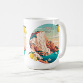 Mug Capri Italie Citron Méditerranée île Rétro (Devant droit)