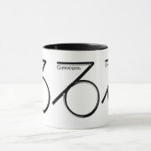 Mug CAPRICORN, Conception abstraite du signe zodiaque, (Centre)