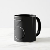 Mug CAPRICORN, Conception abstraite du signe zodiaque, (Devant droit)