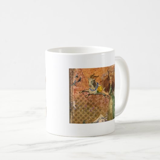 Mug Capricorn Femme Chèvre Whimsical Amusant (Devant droit)