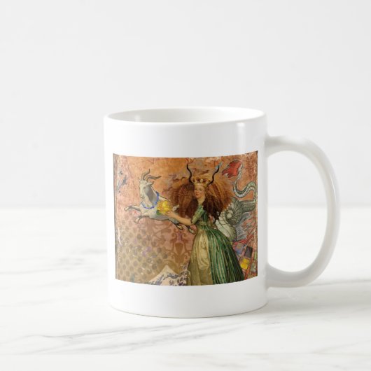 Mug Capricorn Femme Chèvre Whimsical Amusant (Droite)