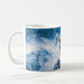 Mug Capricorn Zodiac as Majestic Ram Under Aurora Sky (Gauche)
