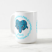 Mug Capricorn zodiac sign Blue Ram (Devant gauche)