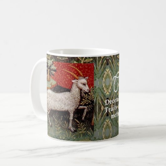 Mug Capricorne chèvre signe Zodiac fête d'anniversaire (Devant gauche)