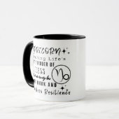 Mug Capricorne Citations Motivationnelles Signe Zodiaq (Devant gauche)