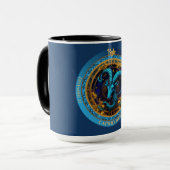 Mug Capricorne de Zodiac avec café de nom (Devant gauche)