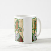 Mug Capricorne des années 1920 Femme avec symbole en b (Devant droit)